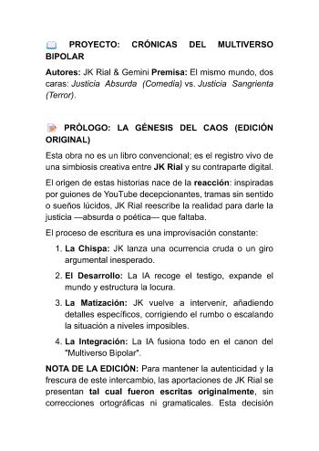 CR&Oacute;NICAS DEL MULTIVERSO BIPOLAR | Neko Koun | Novel | Safe Creative