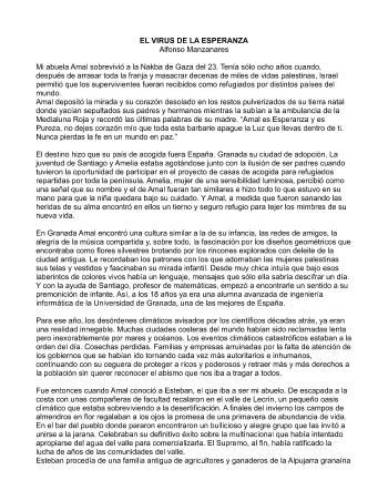 El virus de la esperanza