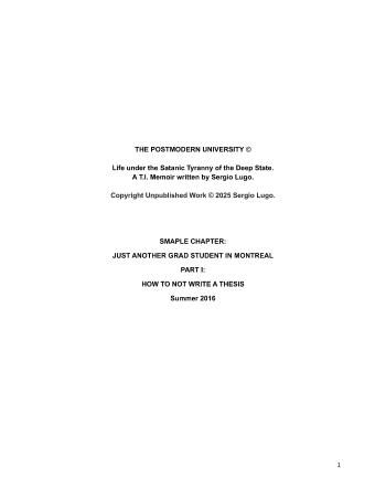 Just Another Grad Student in Montreal