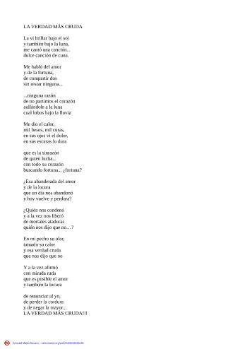 LA VERDAD MÁS CRUDA